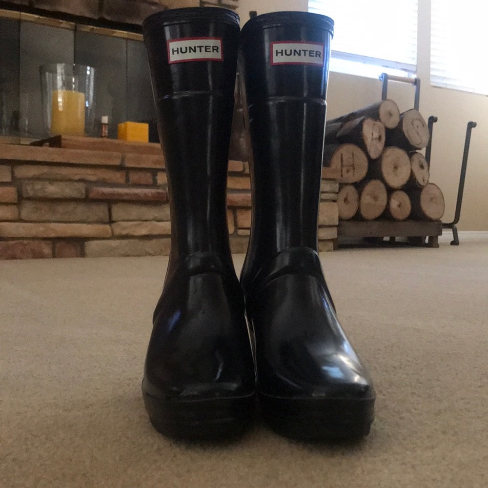 Hunter Rain Boots with heel